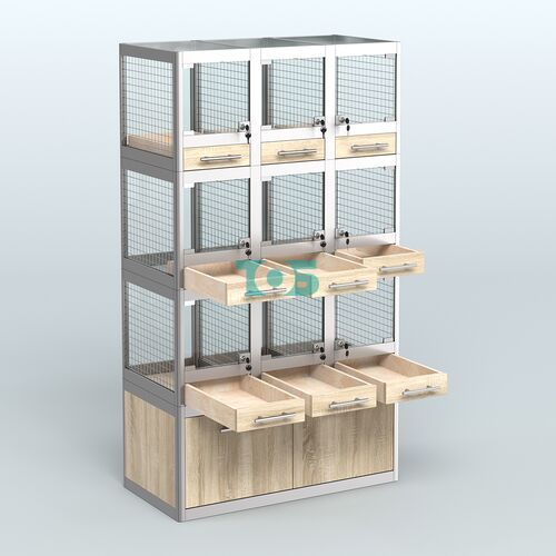 Витрина средняя для продажи животных - мелких грызунов в зоомагазин серии ДЕГУ - 03