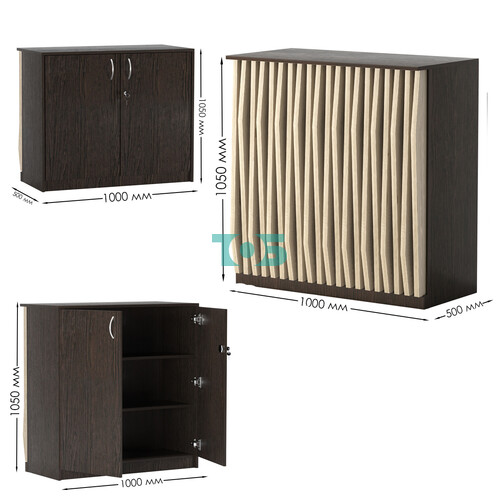 Торговый стол-прилавок широкий с планками серии ОРНАМЕНТ №20