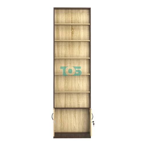 Стеллаж из ДСП с 5-ю полками 100x600 мм серии LEVEL-5 №1 (З/C - ДВП)