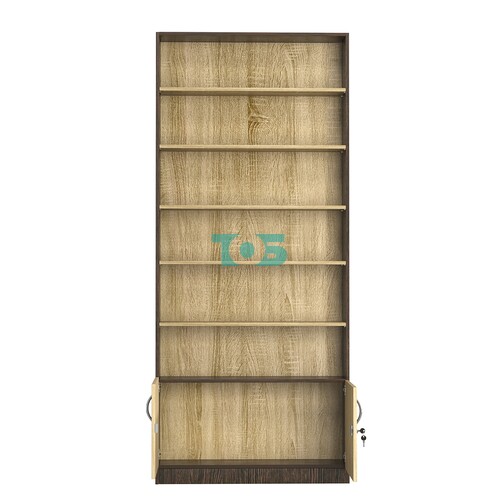 Стеллаж из ДСП с 5-ю полками 200x900 мм серии LEVEL-5 №10 (З/C - ДВП)