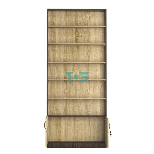 Стеллаж из ДСП с 5-ю полками 250x900 мм серии LEVEL-5 №11 (З/C - ДВП)