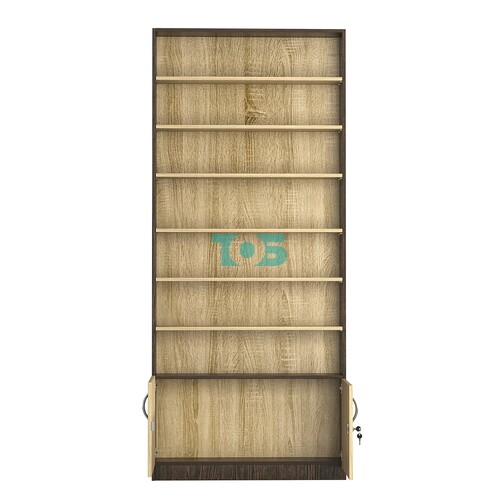 Стеллаж из ДСП с 6-ю полками 150x900 мм серии LEVEL-6 №9 (З/C - ДВП)