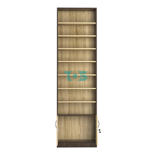 Стеллаж из ДСП с 7-ю полками 250x600 мм серии LEVEL-7 №4 (З/C - ДВП)