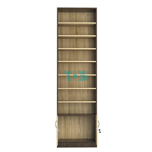 Стеллаж из ДСП с 7-ю полками 350x600 мм серии LEVEL-7 №6 (З/C - ДВП)