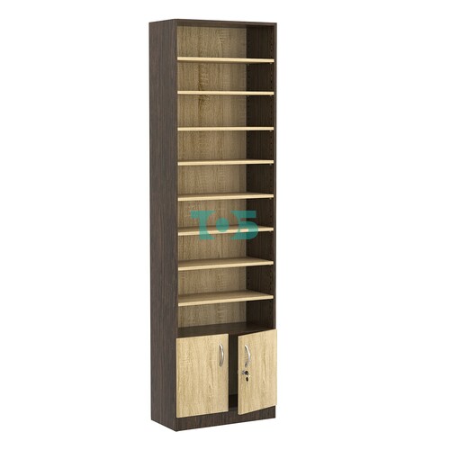 Стеллаж из ДСП с 8-ю полками 300x600 мм серии LEVEL-8 №5 (З/C - ДВП)