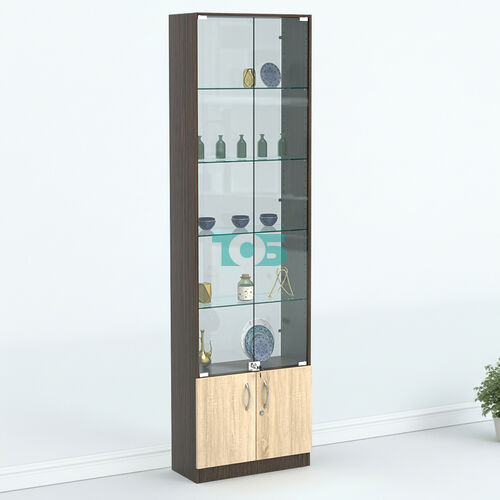 Торговая витрина с 4-мя стеклянными полками 300x600 мм серии NEXT-4 №5-1 (З/C - СТЕКЛО)