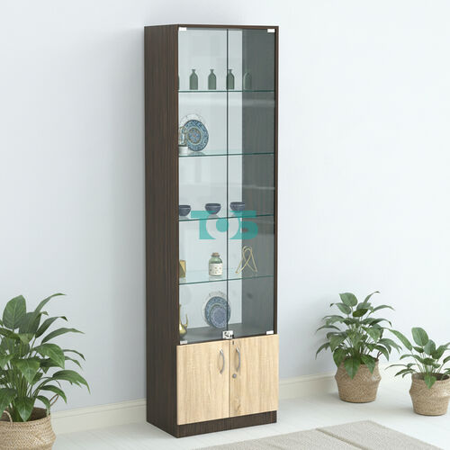 Торговая витрина с 4-мя стеклянными полками 350x600 мм серии NEXT-4 №6-1 (З/C - СТЕКЛО)