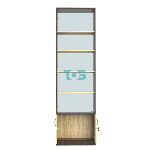 Стеллаж из ДСП с 4-мя полками 200x600 мм серии LEVEL-4 №3-2 (З/C - ЗЕРКАЛО)