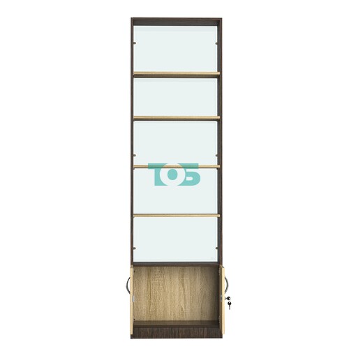 Стеллаж из ДСП с 4-мя полками 250x600 мм серии LEVEL-4 №4-1 (З/C - СТЕКЛО)