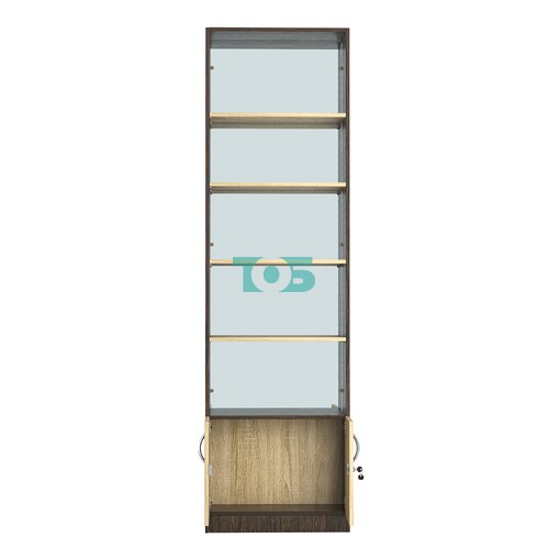 Стеллаж из ДСП с 4-мя полками 250x600 мм серии LEVEL-4 №4-2 (З/C - ЗЕРКАЛО)