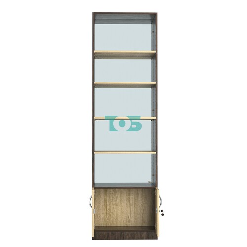 Стеллаж из ДСП с 4-мя полками 300x600 мм серии LEVEL-4 №5-2 (З/C - ЗЕРКАЛО)