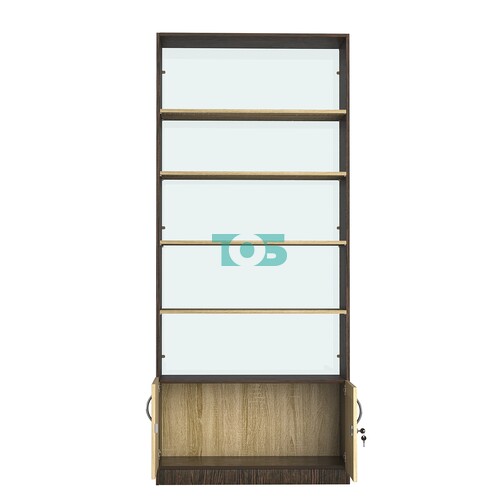 Стеллаж из ДСП с 4-мя полками 350x900 мм серии LEVEL-4 №13-2 (З/C - ЗЕРКАЛО)