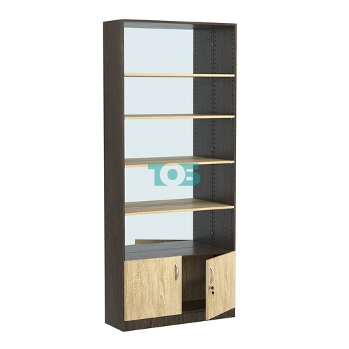 Стеллаж из ДСП с 4-мя полками 350x900 мм серии LEVEL-4 №13-2 (З/C - ЗЕРКАЛО)