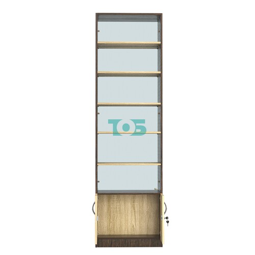 Стеллаж из ДСП с 5-ю полками 200x600 мм серии LEVEL-5 №3-2 (З/C - ЗЕРКАЛО)