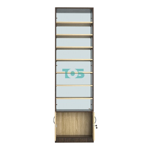 Стеллаж из ДСП с 7-ю полками 250x600 мм серии LEVEL-7 №4-2 (З/C - ЗЕРКАЛО)