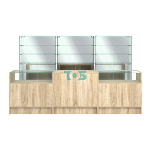 Комплект низких витрин ХП-11 и прилавков ЭК-2