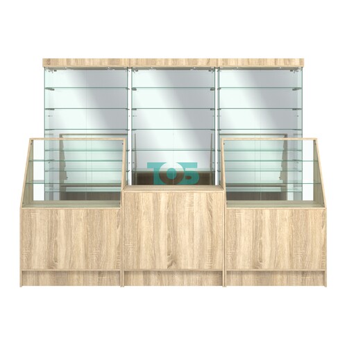 Комплект стеклянных витрин ИС-32 и прилавков ЭК-7