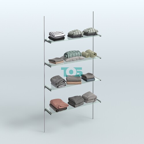 Модульная система Neo Fix №1 с четырьмя стеклянными полками (1200 мм)