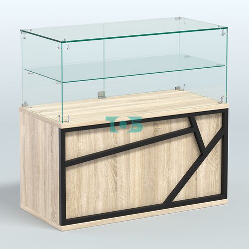 Торговый прилавок низкий серии ЛОФТ - АЛЬФА №31