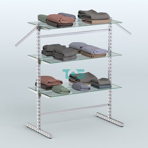 Система ЭЛЕГАНТ островная без задней стенки с шестью прямыми полками №17в