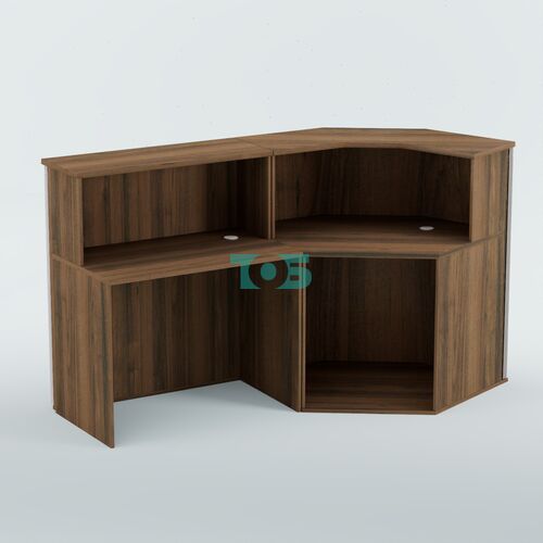 Ресепшен Г-образный БАРХАТ СЕРЫЙ ПЕРЛАМУТР №1 (карета золото)