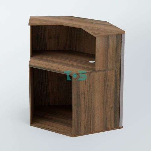 Ресепшен угловой БАРХАТ СЕРЫЙ ПЕРЛАМУТР №4 (ровная поверхность)