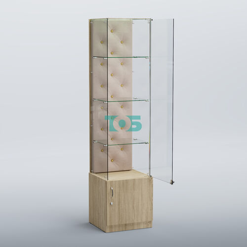 Высокая стеклянная витрина КАПИТОНЕ №6