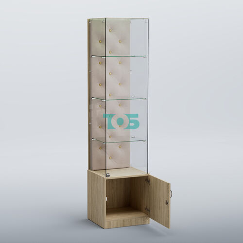 Высокая стеклянная витрина КАПИТОНЕ №6