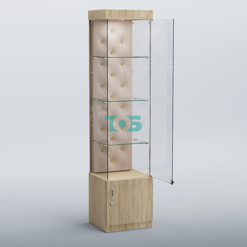 Высокая стеклянная витрина КАПИТОНЕ №2