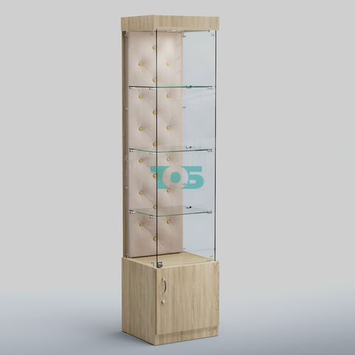 Высокая стеклянная витрина КАПИТОНЕ №2