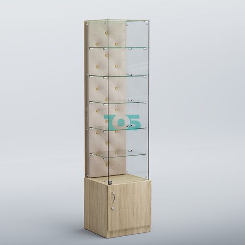 Высокая стеклянная витрина КАПИТОНЕ №506