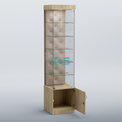 Высокая стеклянная витрина КАПИТОНЕ №502