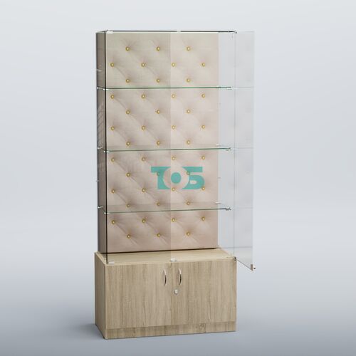 Высокая стеклянная витрина КАПИТОНЕ №5