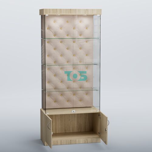 Высокая стеклянная витрина КАПИТОНЕ №1