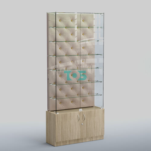 Высокая стеклянная витрина КАПИТОНЕ №33