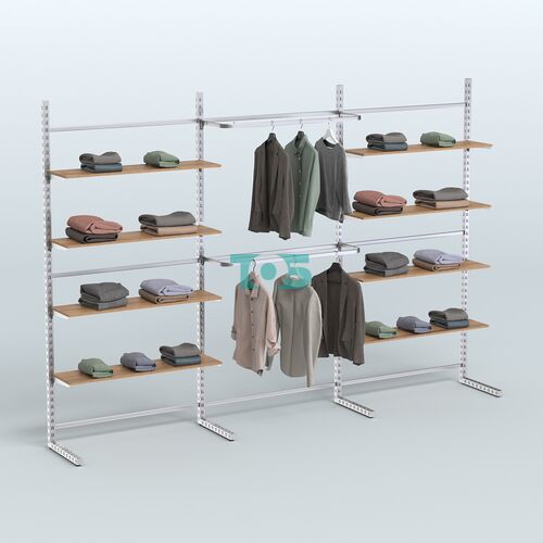 Системы ЭЛЕГАНТ пристенные с полками ДСП и стяжками №5 (3600мм)