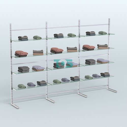 Системы ЭЛЕГАНТ пристенные с прозрачными полками №8 (3600мм)