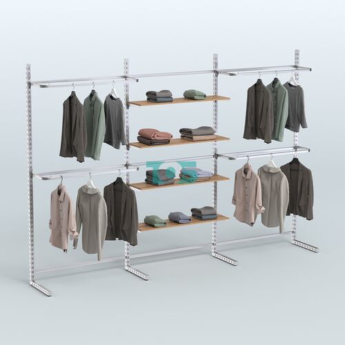 Системы ЭЛЕГАНТ пристенные без ДСП с П-образными поручнями №11 (3600мм)