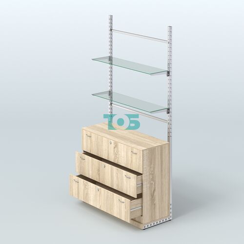 Система ЭЛЕГАНТ №9 без ДСП с тумбой T13 (1200 мм)