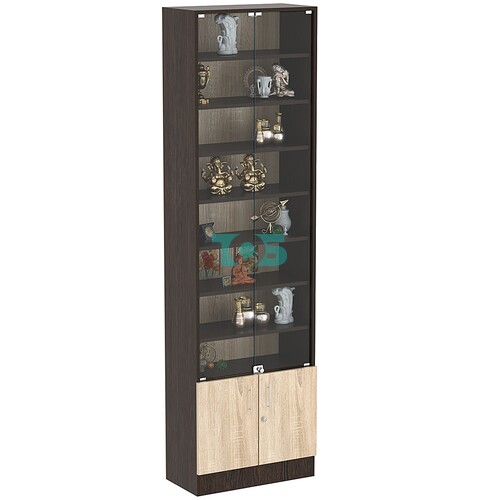 Торговая витрина Level №5-7п с 7-ю полками из ДСП 300х600мм