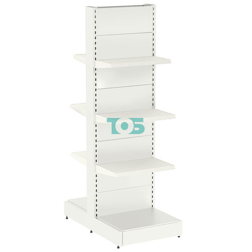 Стеллаж металлический островной средний №6-ОСТ-2.1-0.6