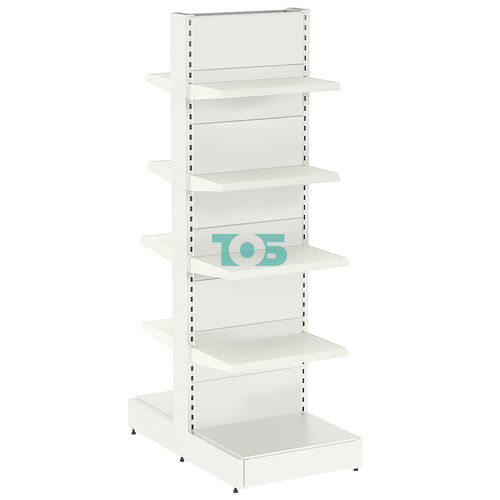 Стеллаж металлический островной средний №8-ОСТ-2.1-0.6