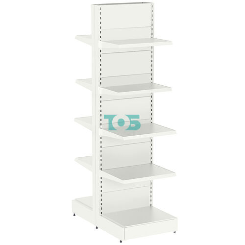 Стеллаж металлический островной высокий №14-ОСТ-2.4-0.6