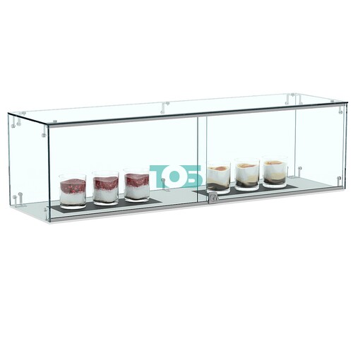 Настольная витрина-купол для выпечки №2-1А с раздвижными дверками