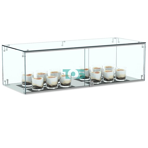 Настольная витрина-купол для выпечки №7-1А с раздвижными дверками