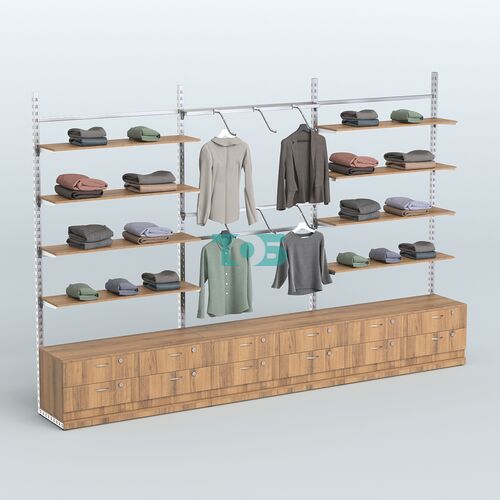 Система ЭЛЕГАНТ пристенная без ДСП №9 с тумбами Т-14 (3600 мм)