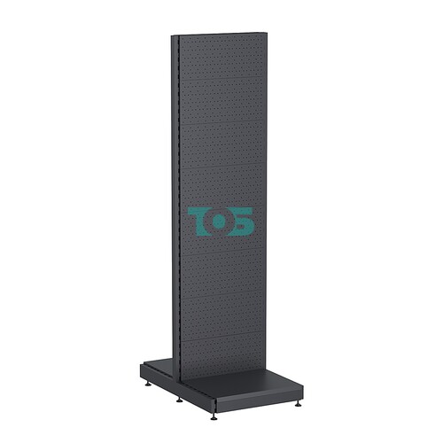 Стеллаж торговый металлический островной "ГРАФФ" №6-2.15-0.6 с перфорацией