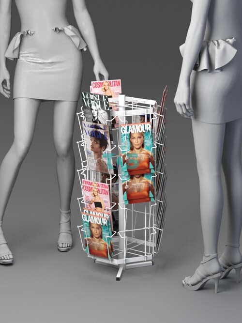 Б.НС.06 Буклетница настольная вращающаяся 30 ячеек А5