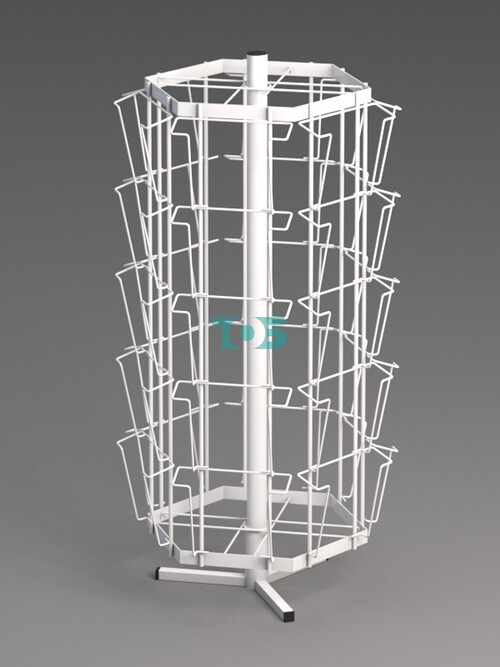 Б.НС.06 Буклетница настольная вращающаяся 30 ячеек А5