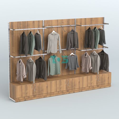 Система ЭЛЕГАНТ №1 пристенная с ДСП и тумбами Т21 (3600 мм)